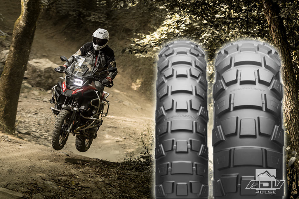 What Is The Product Name Of The Bridgestone Knobbly Tyre For Adventure Bikes?